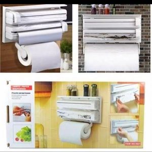 3 in 1 Kitchen Triple Paper Dispenser&Holder Paper